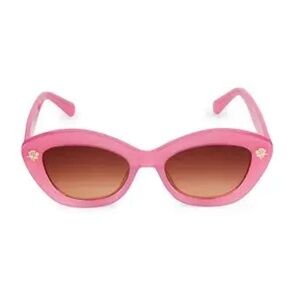 LoveShackFancy Hessel Cat Eye Sunglasses in Peony Pink